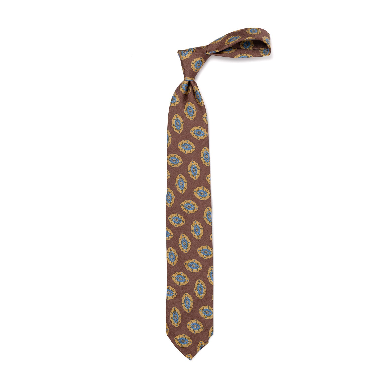 CA Archivio Storico: Tie "Nuovo Medaglioni" made of pure Silk - hand-rolled